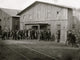 Aquia Creek Landing Poster Print depicting personnel in front of Quartermaster's Office
