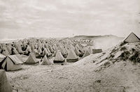Federal Camp on Beach Poster Print showcasing serene coastal beauty.