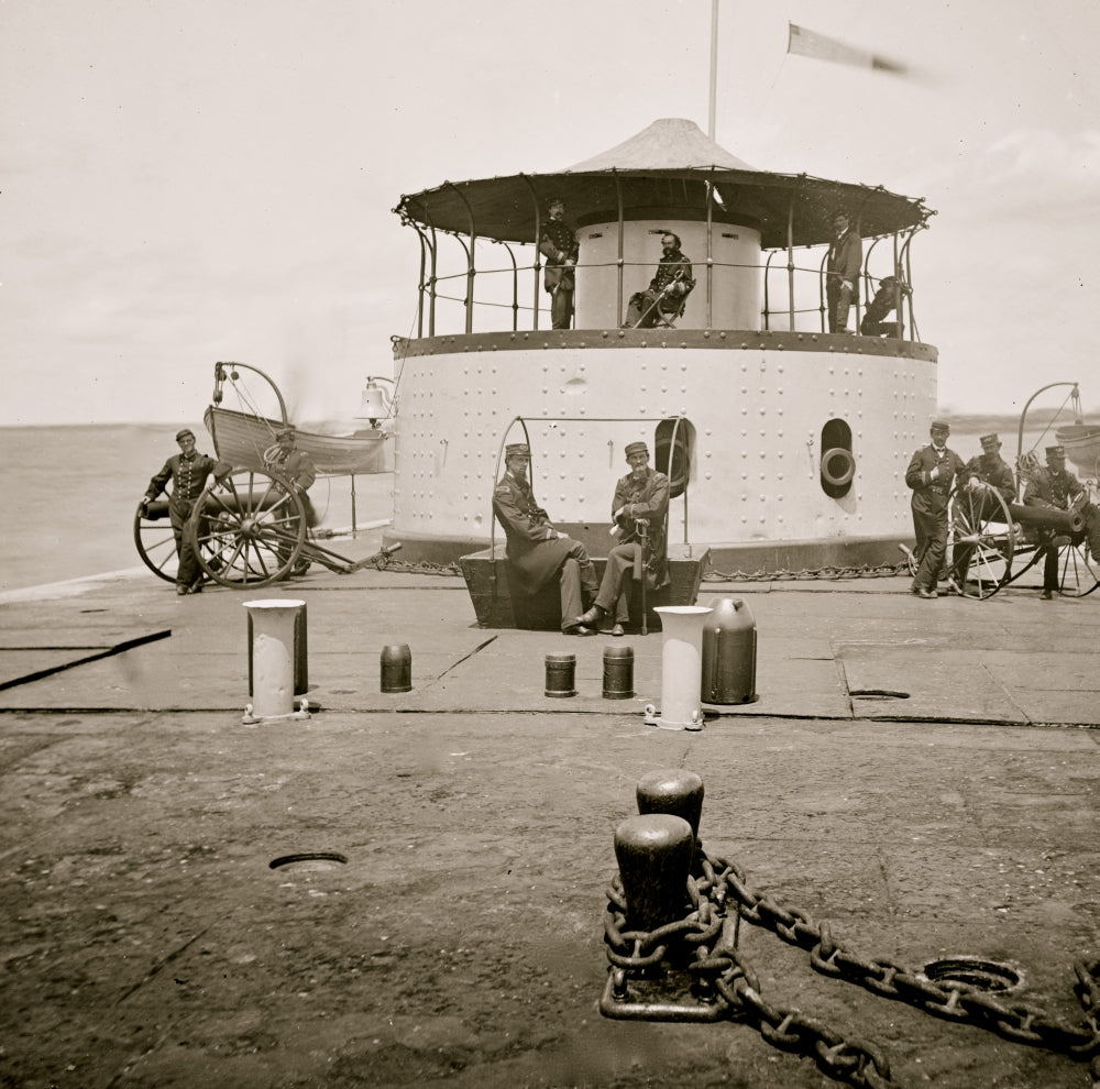Charleston Harbor U.S.S. Monitor Catskill Turret Poster Print