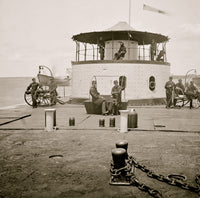 Charleston Harbor U.S.S. Monitor Catskill Turret Poster Print