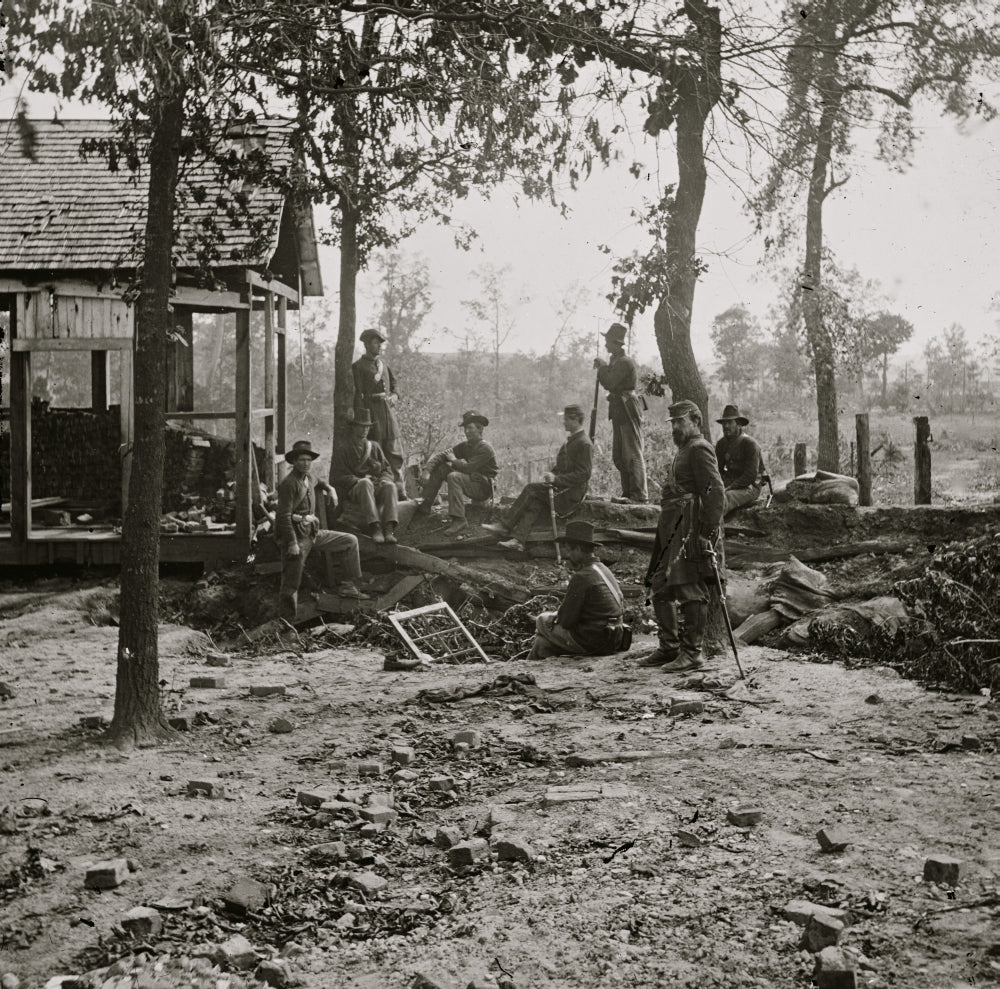 Atlanta Georgia Federal Picket Post Poster Print illustrating historical significance