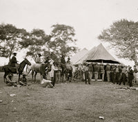 Fredericksburg Soldiers Filling Canteens Poster Print depicting Civil War soldiers.