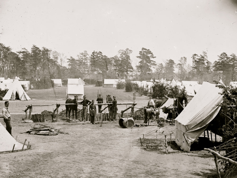 Yorktown Headquarters of General McClellan Poster Print