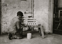 Making Flower Boxes in Carpenter-Shop Poster Print