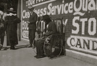 Blind Beggar in a Wheel Chair Poster Print showcasing resilience and spirit.