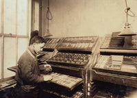 Louis Gitney young compositor poster print (18 x 24)