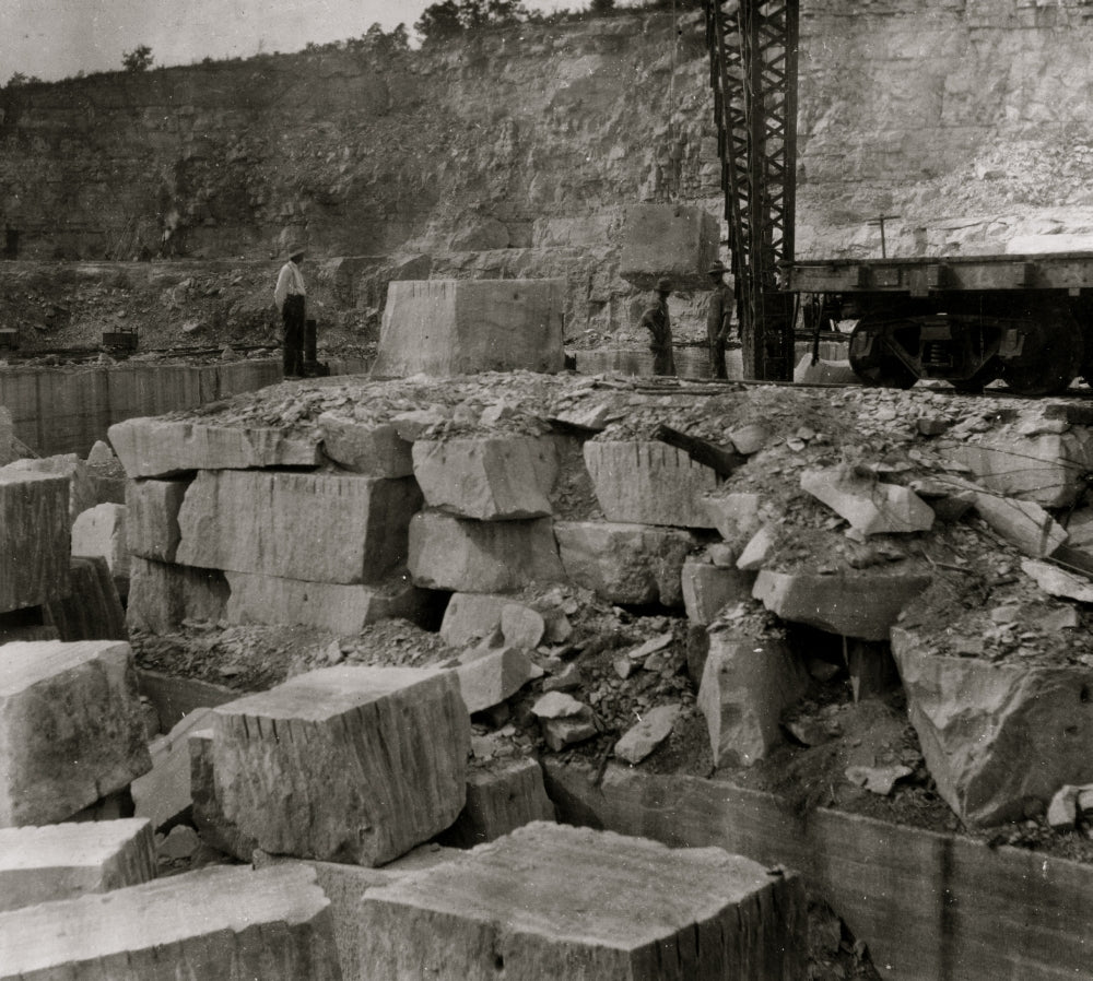 Quarry Scenes Poster Print - No Children Were Employed