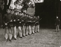 Technical High School Cadet Drilling Poster Print from Fall River, Massachusetts