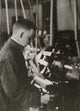 Vocational Class Poster Print - Boring at a Lathe, educational artwork