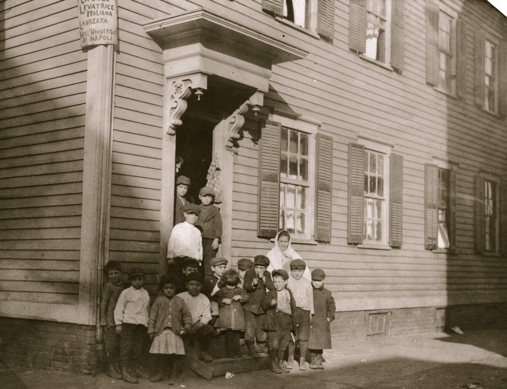 One of the Midwives' Homes Poster Print showcasing historical architecture in Providence, Rhode Island.