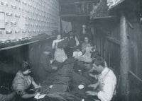 Cigar Factory Living Space Poster Print from 1912, showing children working in Providence, R.I.