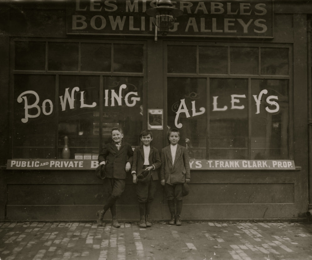 Pin Boys in Les Miserables Alleys Poster Print featuring vibrant imagery of youthful determination.