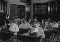 A Busy Hour Poster Print - The Steamer Class in the Hancock School
