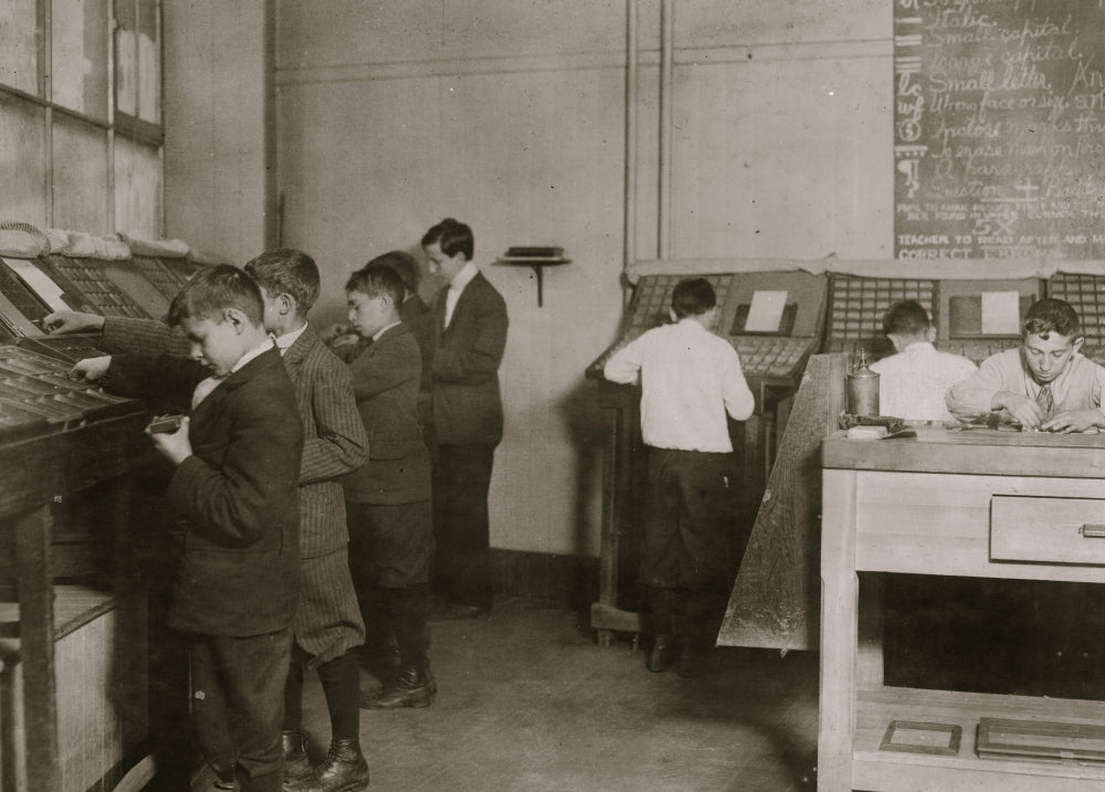 Learning a Trade Printing & Typesetting Poster Print