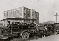 Greenbank Consolidated School Loading Buses Poster Print