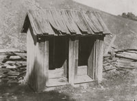 Old Style Toilet at Buzzard School Poster Print