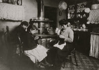 Antoinette Fazzino Irish Lace Poster Print featuring a young girl making lace.