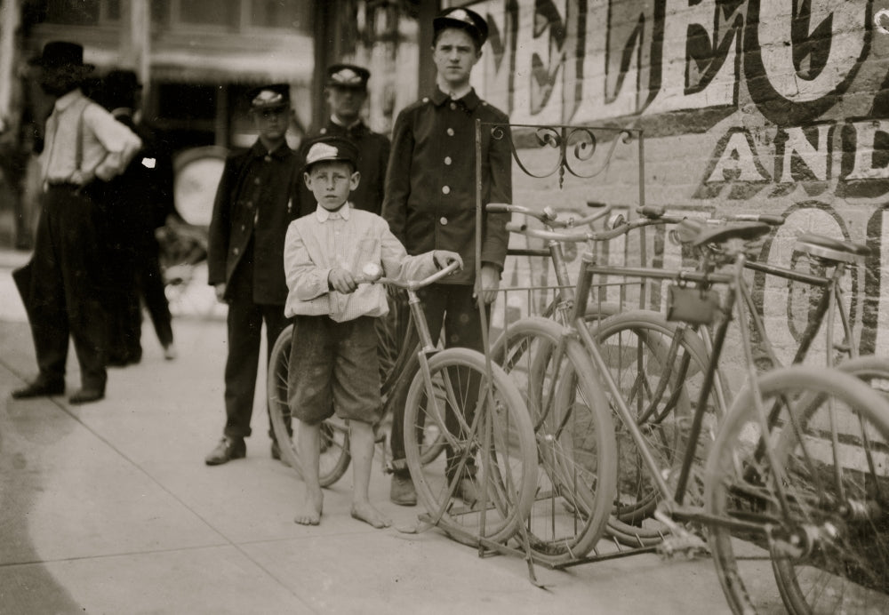 Danville Messengers Poster Print featuring a young Western Union messenger