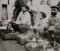 A Typical Fisher Boy at 'T' Wharf Poster Print showcasing coastal charm.