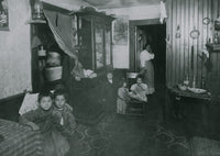 Crowded Italian Home Poster Print - 46 Crary St., Providence, R.I. from 1912