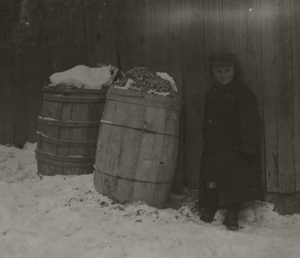Cold Comfort in Zero Weather Poster Print showcasing New Bedford Mill settlement