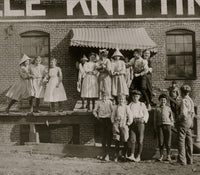 Knoxville Knitting Works Poster Print featuring young workers.