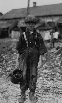 Henry the Young Oyster Shucker Poster Print by Maggioni Canning Co.