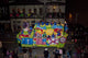 Mardi Gras Celebration Poster Print featuring colorful beads and Moon Pies