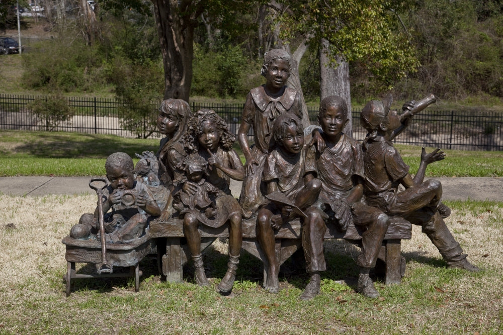 Children's Sculpture Park Poster Print by Carol Highsmith, vibrant and colorful art for kids' spaces.