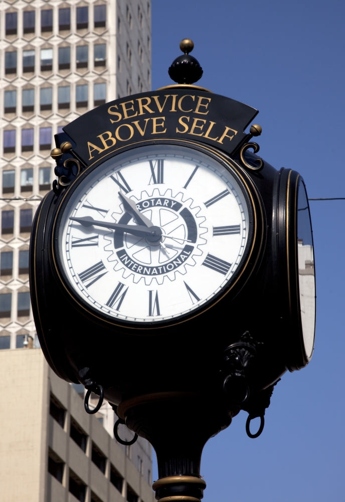 Downtown Rotary Club Clock Poster Print by Carol Highsmith, Mobile Alabama