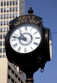 Downtown Rotary Club Clock Poster Print by Carol Highsmith, Mobile Alabama