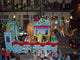 Mardi Gras Celebration Poster Print featuring costumed men riding elephants.