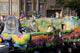 Mardi Gras Float Poster Print by Carol Highsmith featuring colorful beads and festive atmosphere.