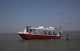 Ferries, boats, and oil rigs poster print on Mobile Bay by Carol Highsmith.