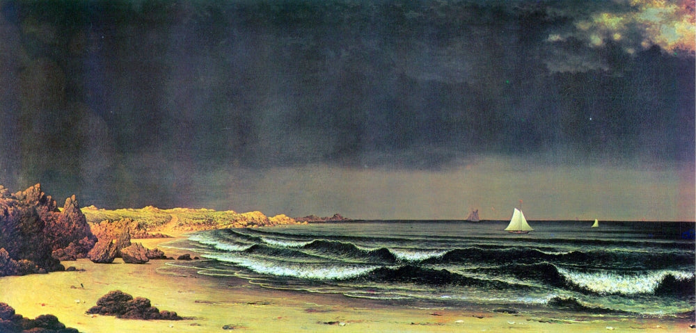 Narragansett Bay Poster Print by Martin Johnson Heade showcasing the beauty of Rhode Island.