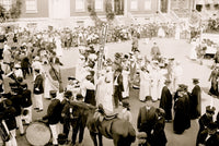 Suffrage Parades in New York City Poster Print showcasing women's rights movement