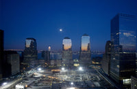 Ground Zero Under Construction Poster Print showcasing New York City