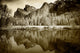 Yosemite Valley scenic poster print showcasing the Sierra Nevada mountains