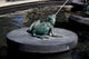 Five Points Fountain Poster Print by Frank Fleming showcasing the Satanic Storyteller Fountain in Birmingham, Alabama.