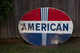 American Petroleum Sign Poster Print showcasing vintage advertisement art.