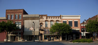 Downtown Gadsden Poster Print showcasing a vibrant cityscape.