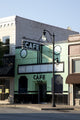 Café in Downtown Gadsden Poster Print showcasing urban charm