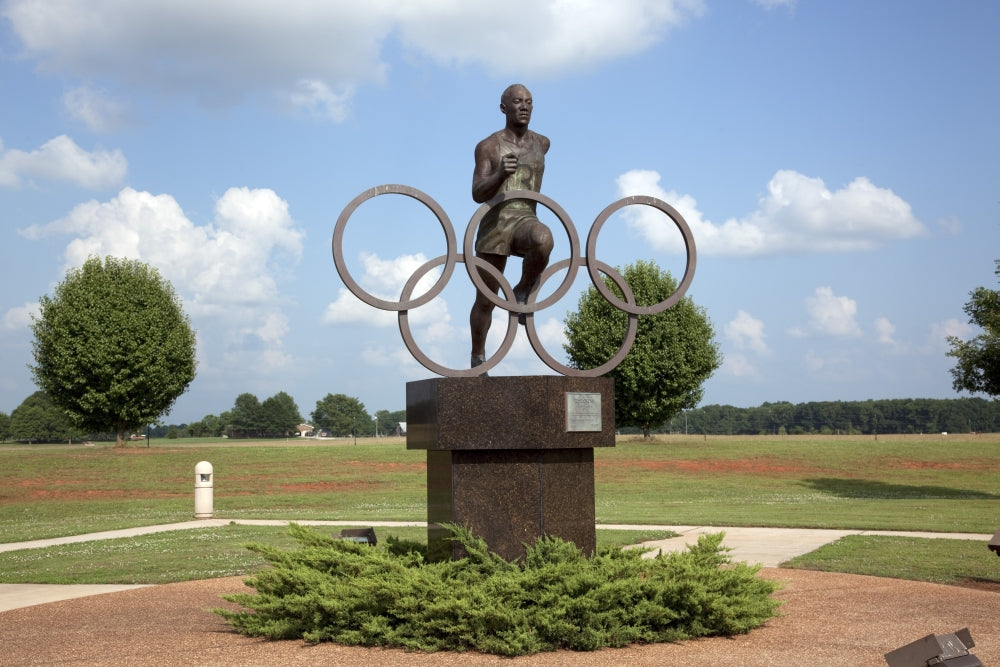 Jesse Owens Memorial Poster Print from the Jesse Owens Museum, Oakville, Alabama.