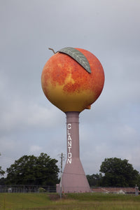 Peach Water Tower Poster Print - Iconic Landmark Art
