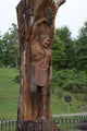 Carved Indian in Spring Park Poster Print showcasing cultural artistry.