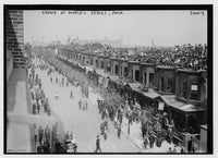 Watching Series Baseball Game from Rooftops Poster Print showcasing the vibrant atmosphere of a baseball game in Philadelphia.