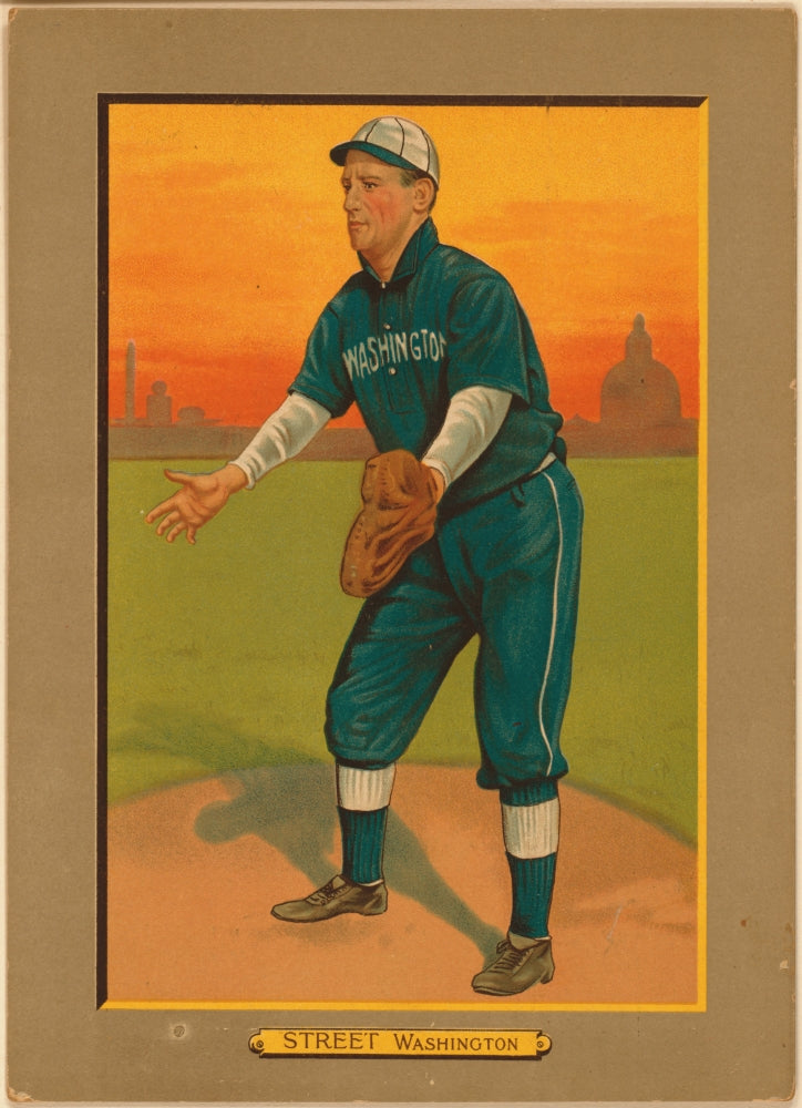 Gabby Street Washington Nationals Poster Print showcasing baseball spirit.