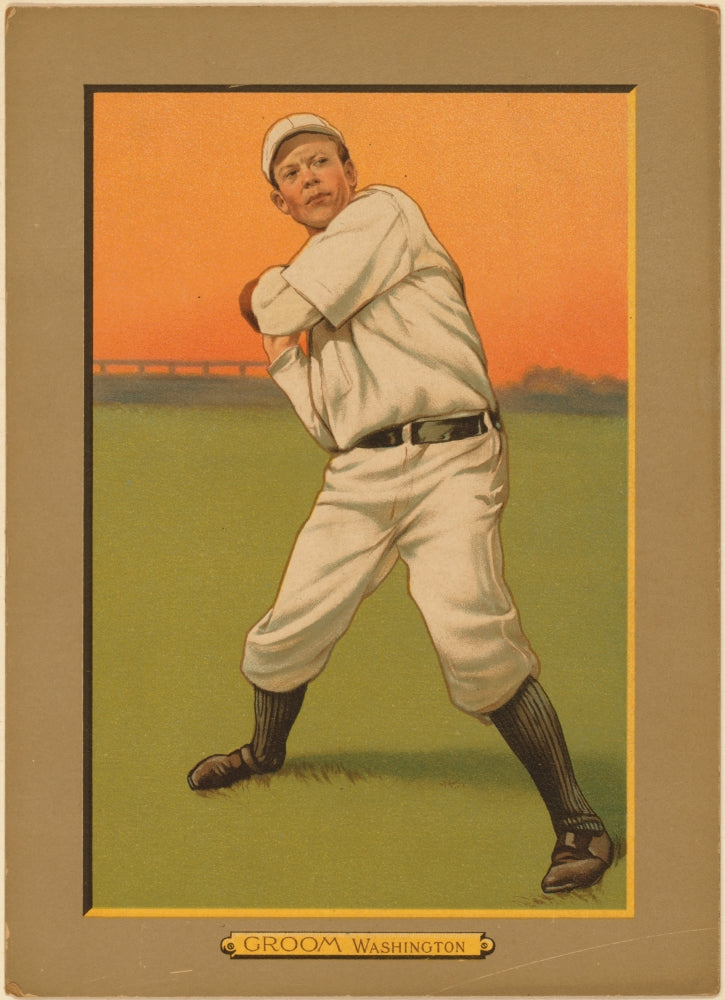 Washington Nationals Poster Print by Bob Groom, featuring vibrant colors and team spirit.