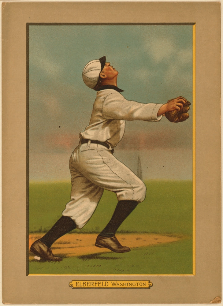 Kid Elberfeld Washington Nationals Poster Print showcasing baseball history.
