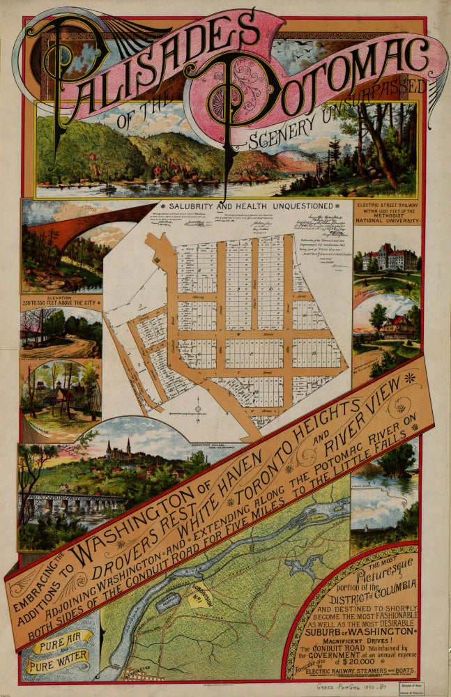 Palisades Potomac Poster Print featuring serene landscape artwork.